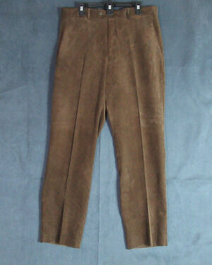 Vtg Joseph & Feiss Pants Mens 36 Brown Corduroy Slacks Old Money Professor 90s